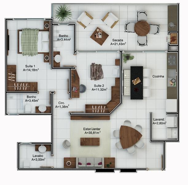 Apartamento, 2 quartos, 106 m² - Foto 21