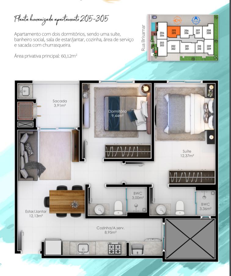 Apartamento, 2 quartos, 60 m² - Foto 29